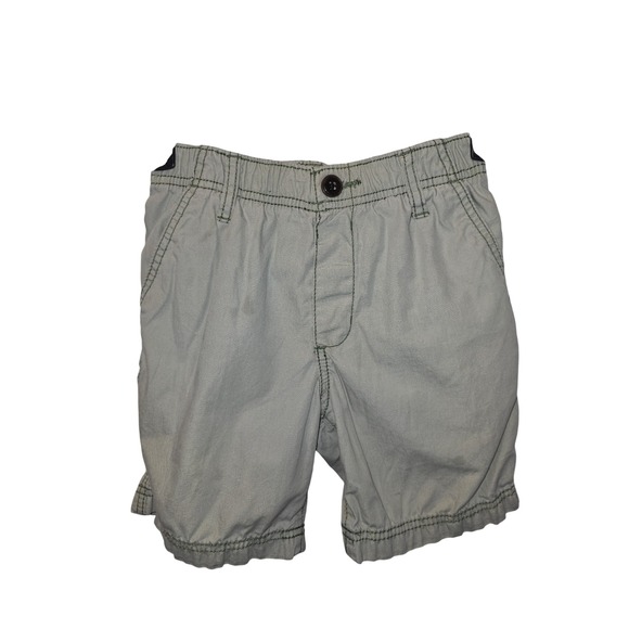 OshKosh B'gosh Other - OshKosh Bgosh Boys Sage Green Cotton Cargo Shorts Size 6 Elastic Waist Utility